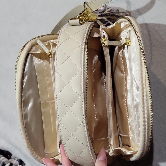 Joy & Iman Cream Quilted Crossbody Bag - Picture 10 of 15